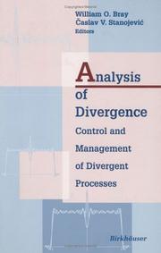 Cover of: Analysis of divergence: control and management of divergent processes