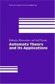 Cover of: Automata Theory and its Applications (Progress in Computer Science and Applied Logic (PCS))