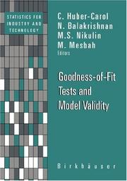 Cover of: Goodness-of-Fit Tests and Model Validity (Statistics for Industry and Technology)