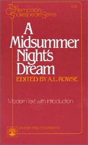 A midsummer night's dream : modern text with introduction