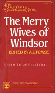 The merry wives of Windsor : modern text with introduction