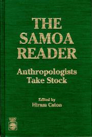 Cover of: The Samoa reader: anthropologists take stock