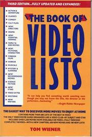 The Book of Video Lists by Tom Wiener