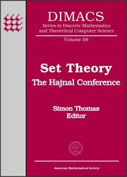 Set theory : the Hajnal Conference, October 15-17, 1999 DIMACS Center