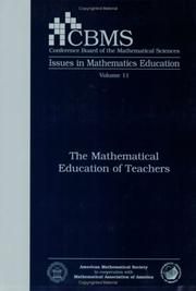 The mathematical education of teachers