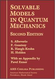 Cover of: Solvable models in quantum mechanics