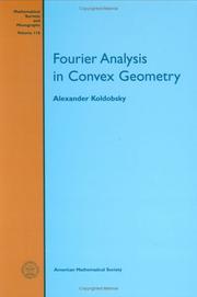 Fourier analysis in convex geometry