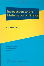 Introduction to the mathematics of finance by Williams, R. J.