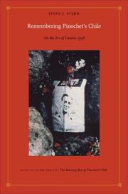 Cover of: Remembering Pinochet's Chile: on the eve of London, 1998