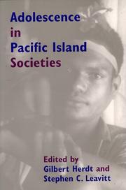 Cover of: Adolescence in Pacific Island societies: edited by Gilbert Herdt and Stephen C. Leavitt.