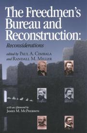 Cover of: The Freedmen's Bureau and Reconstruction: reconsiderations