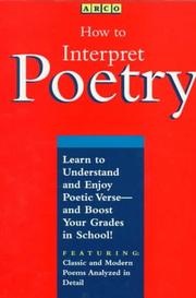 Cover of: How to interpret poetry