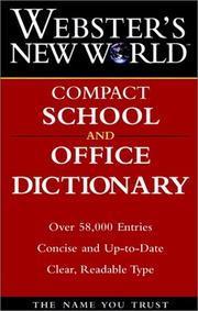 Cover of: Webster's New World compact school and office dictionary
