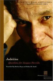 Judeities : questions for Jacques Derrida