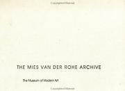 Cover of: The Mies Van Der Rohe Archive, Pt 1
