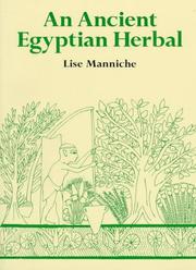 An Ancient Egyptian Herbal by Lise Manniche
