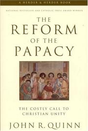 Cover of: The Reform of the Papacy: The Costly Call To Christian Unity