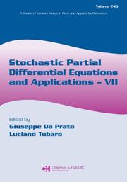 Stochastic partial differential equations and applications VII