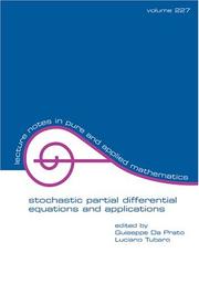Cover of: Stochastic Partial Differential Equations and Applications (Lecture Notes in Pure and Applied Mathematics)