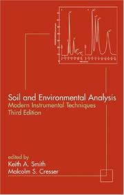 Soil and environmental analysis : modern instrumental techniques