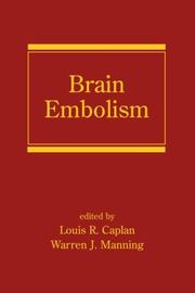 Cover of: Brain Embolism (Neurological Disease and Therapy)