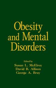 Cover of: Obesity and Mental Disorders (Medical Psychiatry)