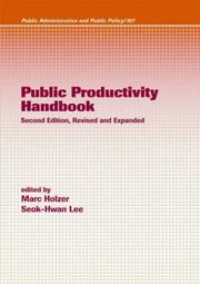 Public productivity handbook