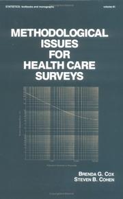 Cover of: Methodological issues for health care surveys