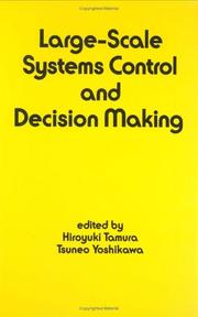 Large-scale systems control and decision making by Tsuneo Yoshikawa