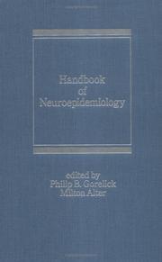 Cover of: Handbook of neuroepidemiology