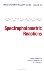 Spectrophotometric reactions by Irena Němcová