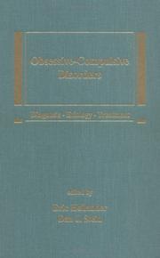 Cover of: Obsessive-compulsive disorders: diagnosis, etiology, treatment