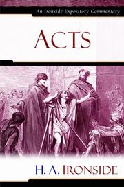 Cover of: Acts (Ironside Expository Commentaries)
