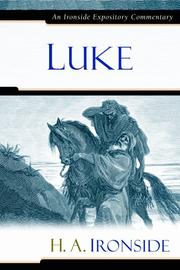 Cover of: Luke by H. A. Ironside