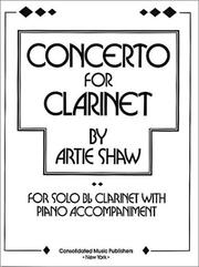 Cover of: Artie Shaw: Concerto For Clarinet