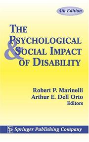 Cover of: The psychological and social impact of disability