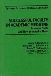 Cover of: Successful Faculty in Academic Medicine by Carole J. Bland