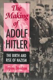 The making of Adolf Hitler by Eugene Davidson