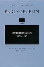 Published essays, 1953-1965