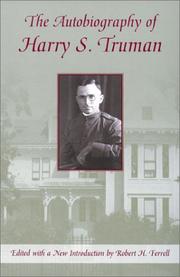 Cover of: The autobiography of Harry S. Truman
