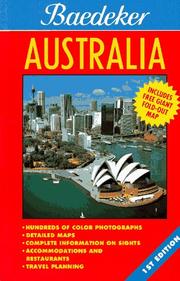 Cover of: Baedeker Australia (Baedeker's Travel Guides)