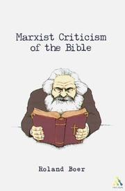 Cover of: Marxist Criticism of the Bible | Roland Boer