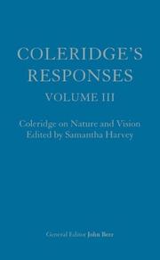 Cover of: Coleridge's Responses: Selected Writings on Literary Criticism, the Bible and Nature