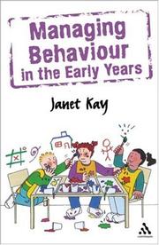 Cover of: Managing behaviour in the early years