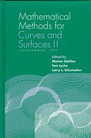 Cover of: Mathematical Methods for Curves and Surfaces II: Lillehammer, 1997 (Innovations in Applied Mathematics)