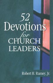 Cover of: 52 devotions for church leaders