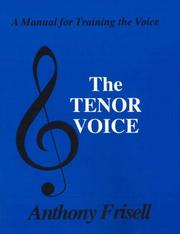 Cover of: Tenor Voice: A Manual for Training the Voice