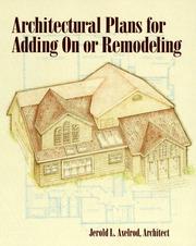 Cover of: Architectural plans for adding on or remodeling