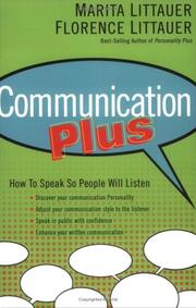 Cover of: Communication Plus: How to Speak So People Will Listen