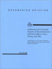 Capturing the essential factors in reconnaissance and surveillance force sizing and mix